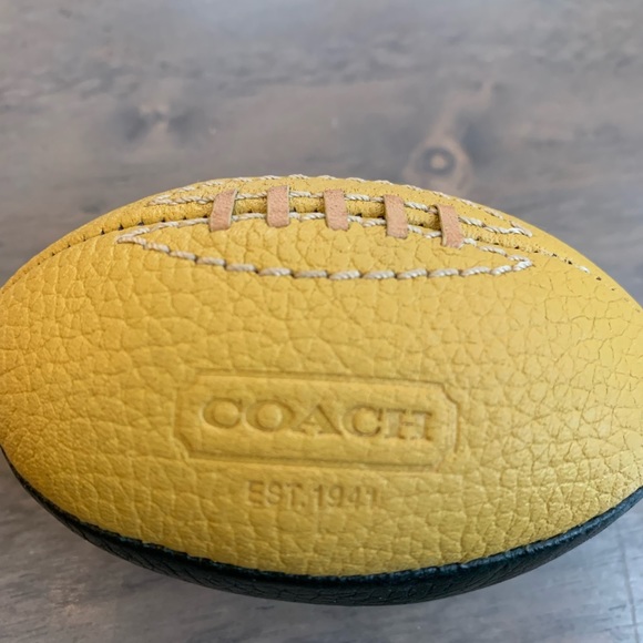 Coach Accents 8s Coach Commemorative Leather Football Paperweight